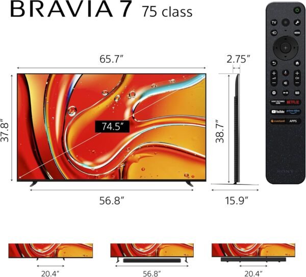 71fcgQa-JRL._AC_SL1500_ Sony 75 Inch Mini LED QLED 4K TV K75XR70 review for gamers and movie lovers