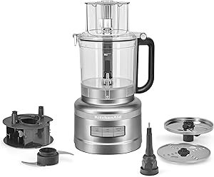 71o-KWFilL._AC_SY300_SX300_ KitchenAid 13 Cup Food Processor Contour Silver review for home chefs