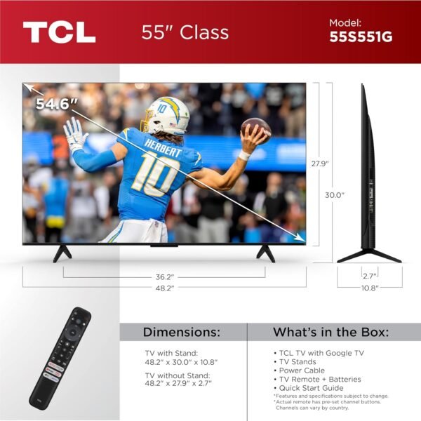 81mVT6Bze3L._AC_SL1500_ TCL 55-Inch S5 4K UHD Smart TV review with Dolby Vision and Game Mode